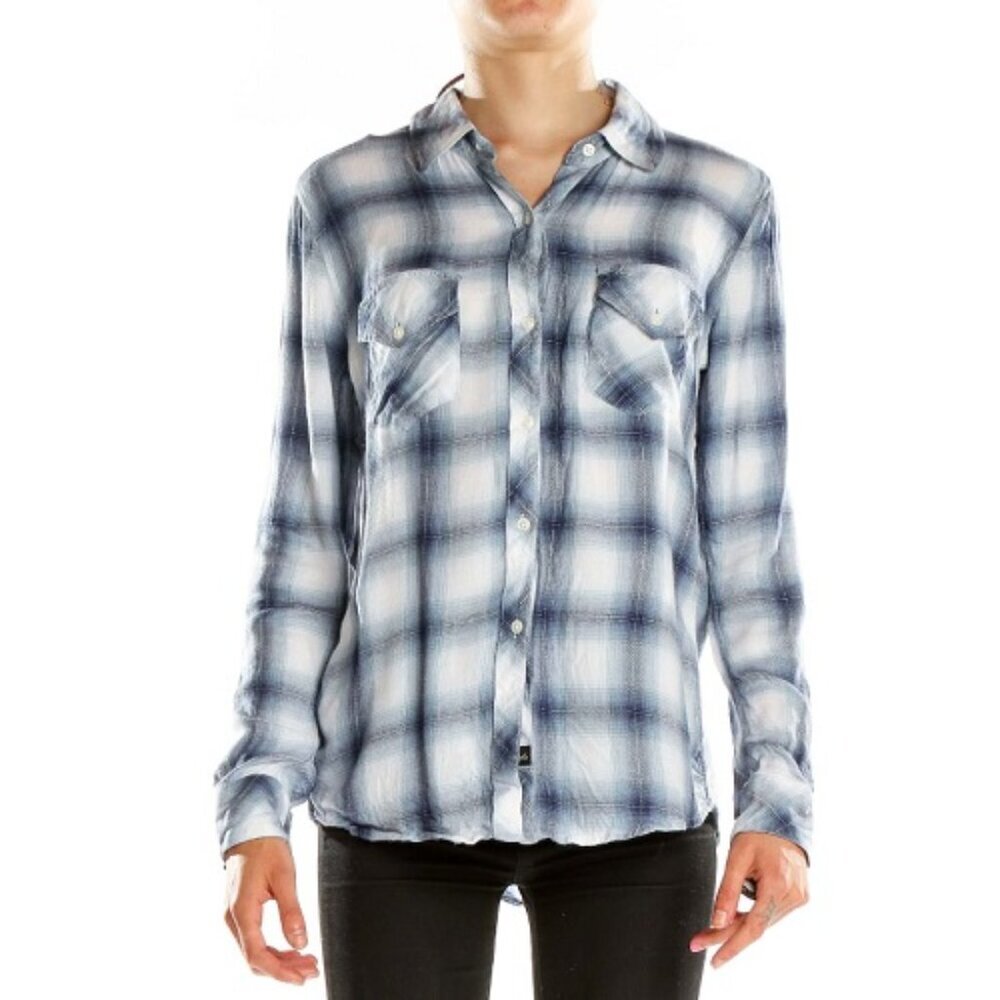 Rails Moyenne Plaid Button Down Shirt Medium